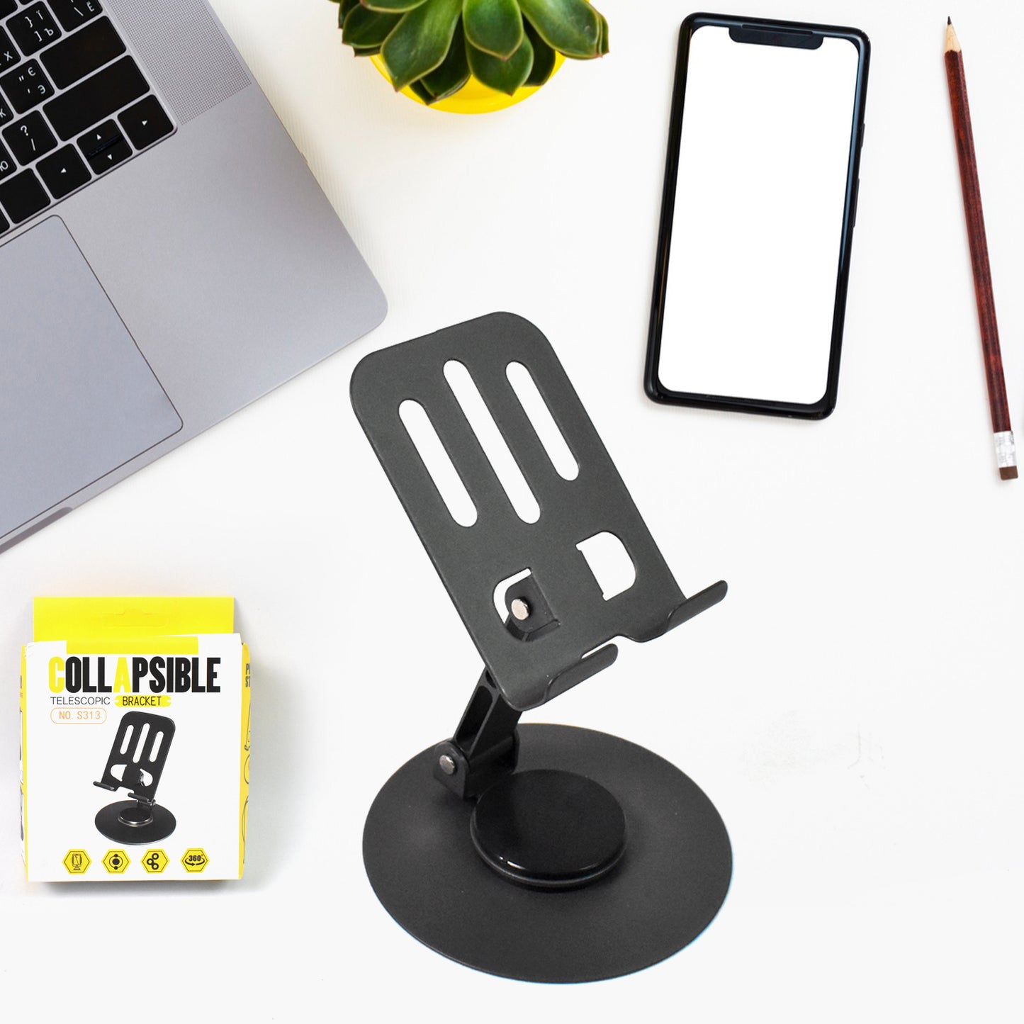 Mobile Stand Foldable 360 Rotatable Mobile Stand (1 Pc)