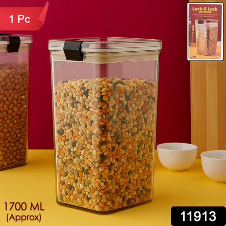 1700 Ml Airtight Lock Lock Plastic Storage Container (1 Pc)