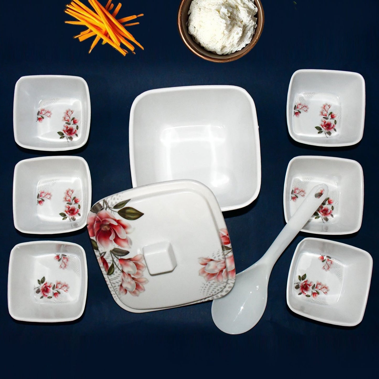 Hector High Quality Dinning Dinner Pudding Set (9 Pcs Set)