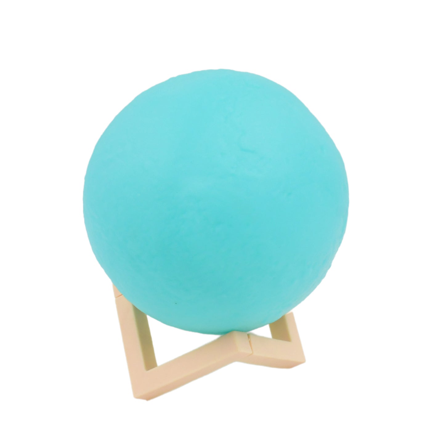 Moon Night Lamp Blue Color With Plastic Stand (15 X12 Cm 1 Pc)